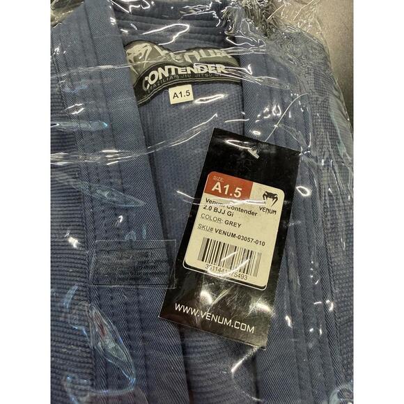 Brand New Venum Contender 2.0 Evo BJJ Gi Kimono Size A1.5 GREY - Picture 5 of 5